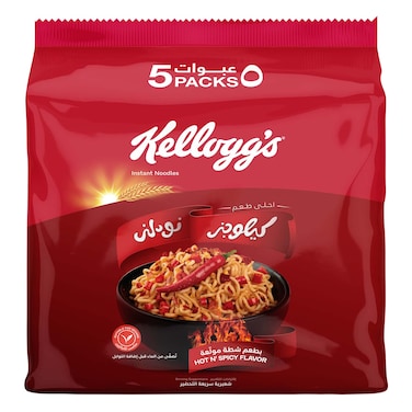 Kellogg's Noodles with Hot and Spicy Flavor - 70 gram - 5 Packs