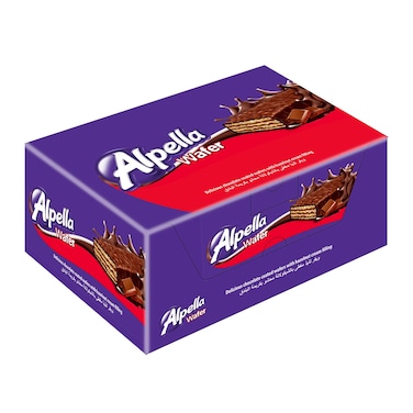 Ulker Alpella Milk Chocolate Wafer with Milk Flavor - 21 gram - 12 Count