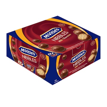 مكفتيز دايجستف نيبلز كرات البسكويت مغطاة بالشوكولاتة - 37 جرام - 12 قطعة