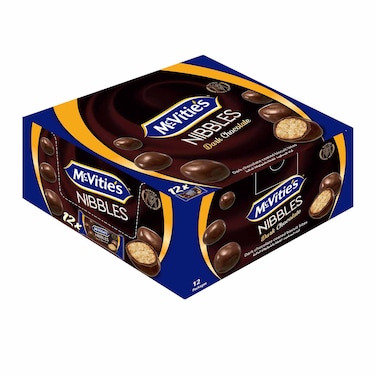 MCvities Nibbles Dark Chocolate - 37 Gm x 12 Pieces