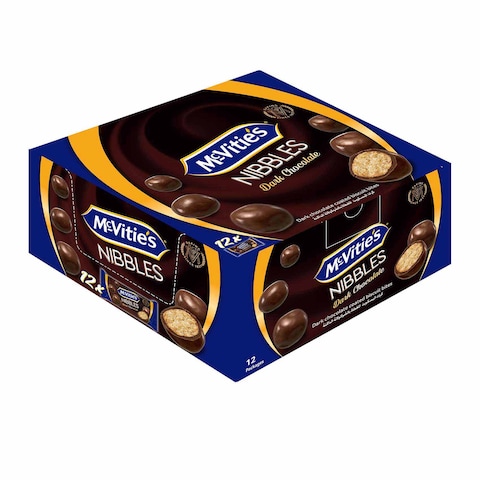 MCvities Nibbles Dark Chocolate - 37 Gm x 12 Pieces