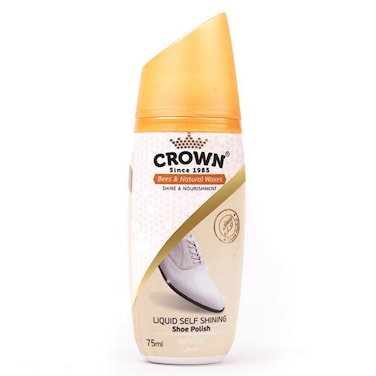 Crown Liquid Shoe Polish - 75 Ml - White