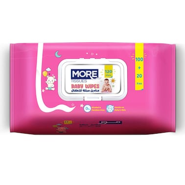 مور وايبس للأطفال - 120 منديل
