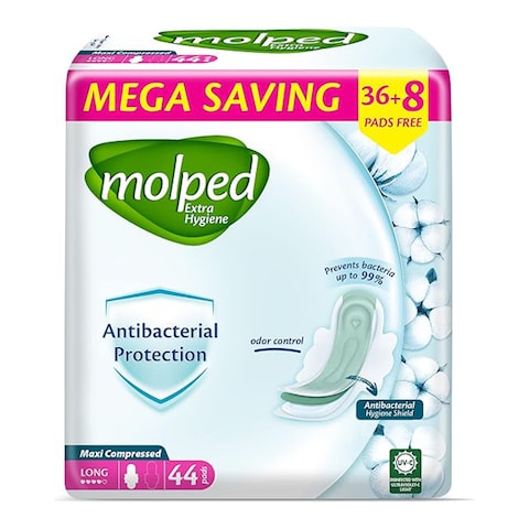 Molped Extra Hygiene Sanitary Pad - Long - 44 Pads