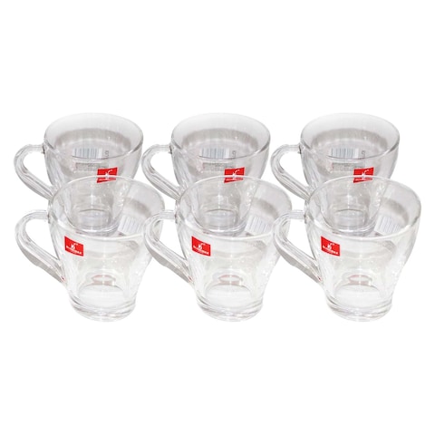 Blinkmax Glass Cup Set - 260 ml - 6 Pieces - KTZB21