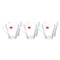 Blinkmax Glass Cup Set - 260 ml - 6 Pieces - KTZB21