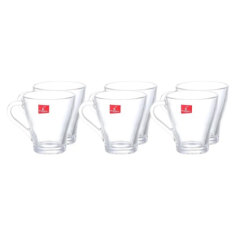 Blinkmax Glass Cup Set - 260 ml - 6 Pieces - KTZB21