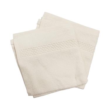 فوطة يد ماي تشويس - 30*30 سم - كريمي - 2 قطعة