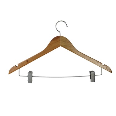 شماعة ملابس خشب بمشابك