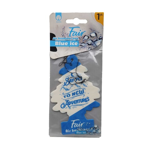 Fair Hanging Car Air Freshner with Blue Ice Scent