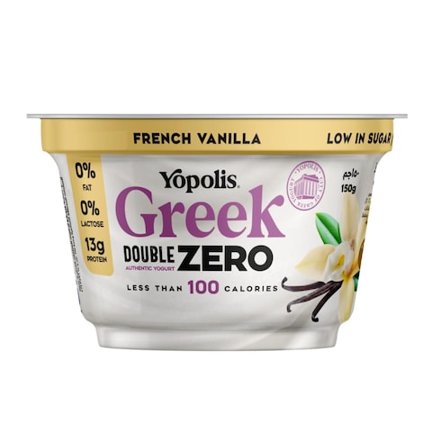 Yopolis Double Zero Vanilla Greek Yogurt - 150 gm