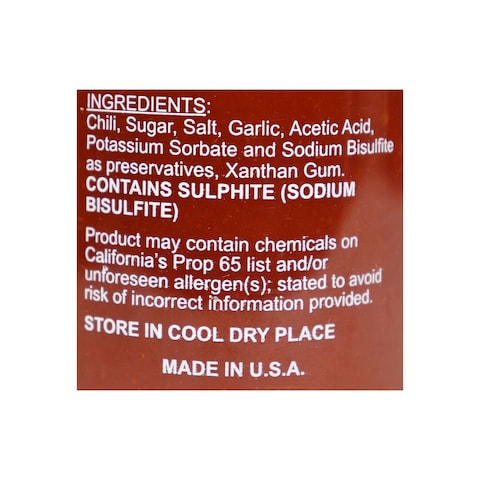 Huy Fong Sriracha Sauce - 481gm