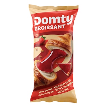 Domty Croissant with Strawberry - 1 Piece