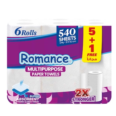 رومانس مناديل مطبخ - 6 بكرة