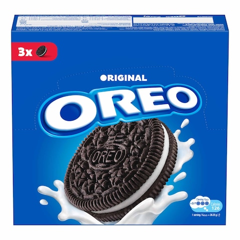 Oreo Biscuit with Vanilla Cream - 3 cookies - 12 pieces