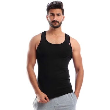 Cottonil  Undershirt for Men - Size 3 - Black