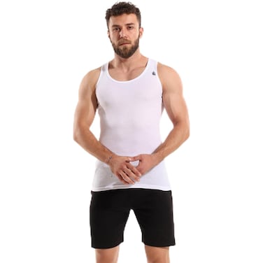 فانله داخليه قطونيل رجالي - مقاس 4 - ابيض