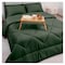 La Collection Striped Comforter - 180*240cm - Dark Green