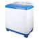 Kiriazi Washing Machine Half Automatic Top Load 7 KG - White Blue - K2TW7