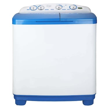 Kiriazi Washing Machine Half Automatic Top Load 7 KG - White Blue - K2TW7
