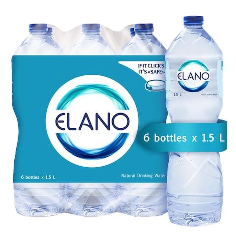 ايلانو كرتونة مياه - 1.5 لتر- 6 زجاجات