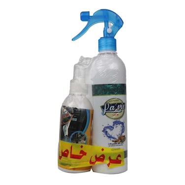 لا في معطر جو - 460 مل + ملمع تابلوه السيارة