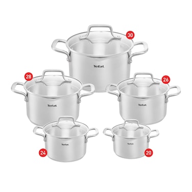 Tefal Duetto Cookware Set - 10 Pieces