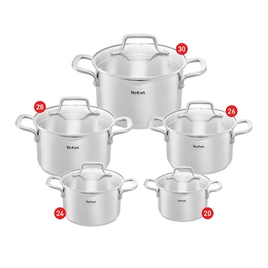 Tefal Duetto Cookware Set - 10 Pieces