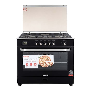 بوتجاز غاز فريش هامر ديجيتال 5 شعلات 90 سم - اسود - 16948