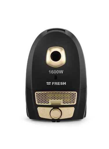 Fresh 500019638 Faster Vacuum Cleaner, 3.5Liter, 1600 Watt - Black Gold