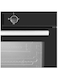 Beko Built-In Gas Oven - 90cm - Digital LED Display &ndash; Touch Control - Integrated Ignition - Soft Close Door - Black Bbwht12300Bs Black