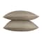 La Collection Stripe Pillowcase - 50x70 - Cafe - 2 Pieces