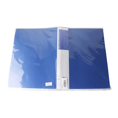 حافظة مستندات بجيوب شفافة - 10 جيب - أزرق