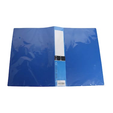 حافظة مستندات بجيوب شفافة - 30 جيب - أزرق