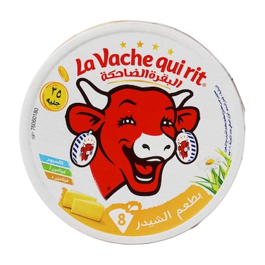 La Vache Qui Rit Triangle Cheese with Cheddar Flavor - 8 Pieces