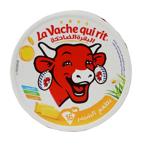 La Vache Qui Rit Triangle Cheese with Cheddar Flavor - 16 Pieces