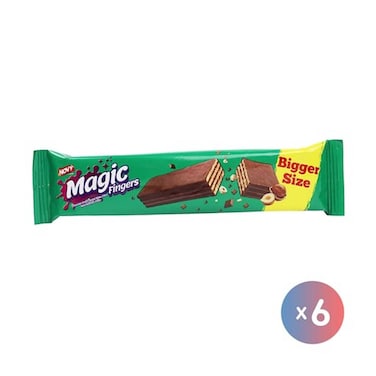 Novy Magic Fingers with Hazelnut Cream - 6 Pieces