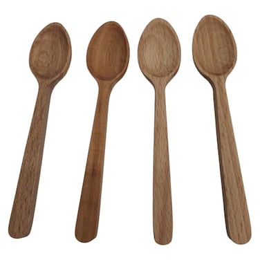 Joy Wooden Tea Spoons Set - 4 Pieces