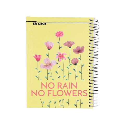 Bravo Hard Cover A4 Notebook 5 Subjects - 186 Sheets