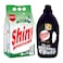 Shiny Automatic Powder Detergent - 4 Kg + Black Clothes Laundry Gel - 2.5 Liter