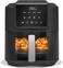 Nutricook Air Fryer Slim, 5L, 1KGs, Large Basket, Space-Saving Slim Design, Air Fry, Bake, Reheat, with 5 Presets, Clear Window &amp; Light, AFS100, Black, 1500 Watts