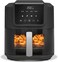 Nutricook Air Fryer Slim, 5L, 1KGs, Large Basket, Space-Saving Slim Design, Air Fry, Bake, Reheat, with 5 Presets, Clear Window &amp; Light, AFS100, Black, 1500 Watts
