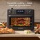 Nutricook Baker&rsquo;s Oven 12-in-1 Air Fryer Toaster Oven 30L with Steam Infusion   360&deg; Turbo Convection, Rotisserie   Stainless steel inner cavity, countertop friendly Beige NC-AFTO330K
