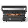 Nutricook 2000W Ceramic Contact Grill   180&deg; Flat Open Design, Adjustable 5-Position Height, 5 Smart Cooking Modes, Ribbed Grill Plates   PFOA-Free Nonstick, Steak Chicken Fish Sandwich Grill Press