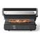 Nutricook 2000W Ceramic Contact Grill   180&deg; Flat Open Design, Adjustable 5-Position Height, 5 Smart Cooking Modes, Ribbed Grill Plates   PFOA-Free Nonstick, Steak Chicken Fish Sandwich Grill Press