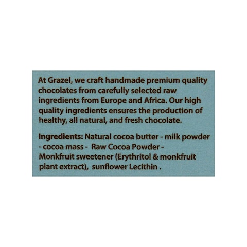 Grazel Sugar Free Milk chocolate - 35 gram