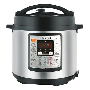 Nutricook Smart Pot Eko 1000 Watts - 9 in 1 Instant Programmable Electric Pressure Cooker, 6 Liters, NC-SPEK6