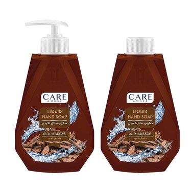 Care &amp; More Liquid Hand Soap with Oud - 350 ml + Refill