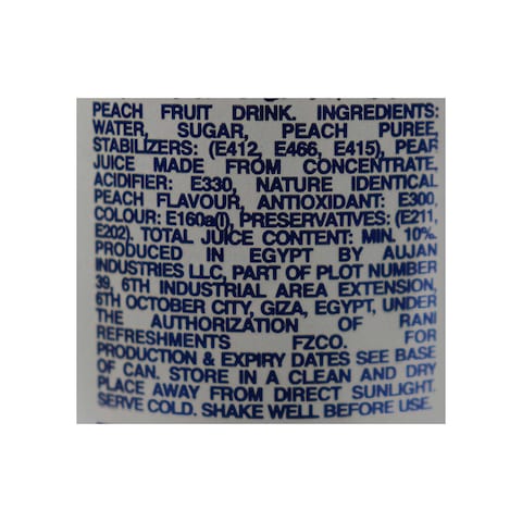 Rani Peach Juice - 235 ml