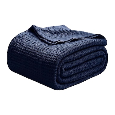 ECH-BED COVER DOBY NAVY 230*250